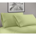 thumbnail image 1 of Greek Key Ultra Soft 1800 Series Egyptian Comfort 4 Piece Sheet Set (king, Lime Green), 1 of 4