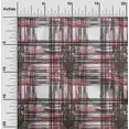 thumbnail image 1 of oneOone Georgette Viscose Fabric Swirl & Check Ikat Decor Fabric Printed BTY 42 Inch Wide, 1 of 4