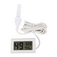 thumbnail image 3 of FONDOTIN 1Pack Temperature Meter with Temperature Measurement in White Plastic for Kitchen and Office, 3 of 6