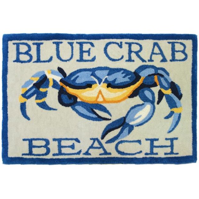 Homefires PY-KH002 Tapis de Plage de Crabe Bleu