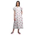 thumbnail image 1 of Moomaya Chemise de Nuit d'Allaitement à Col Rond Imprimé pour Femmes en Coton, 1 of 6