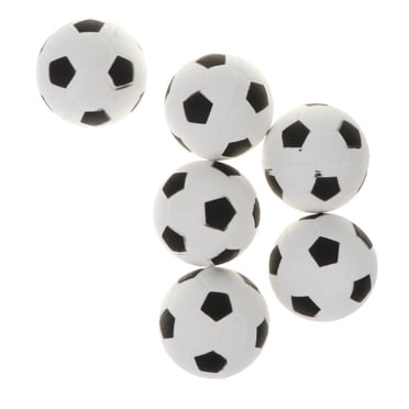 6 Pcs Mini Éponge en Mousse 6.3cm Jouet de Sport Intérieur Extérieur pour Enfants - Blanc