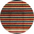 thumbnail image 1 of Ahgly Company Indoor Round Abstract Red Abstract Area Rugs, 5' Round, 1 of 6