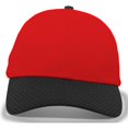 thumbnail image 1 of Pacific Headwear 805M.407.OS Coolport Mesh Hook & Loop Adjustable Cap, Red & Black - One Size, 1 of 1