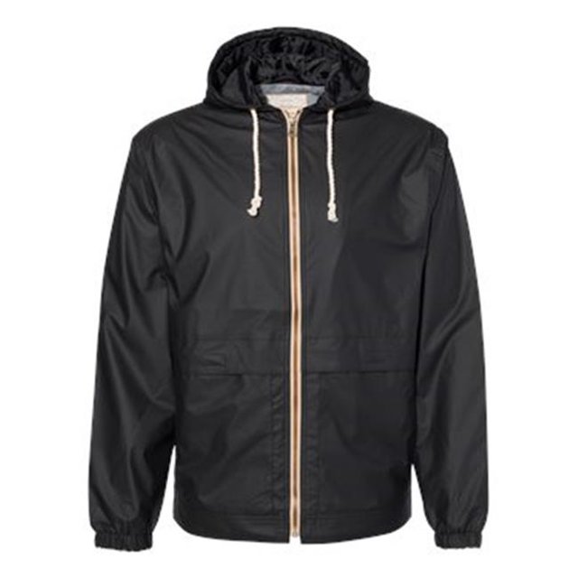 Weatherproof B04452503 Vintage Hooded Rain Jacket, Black - Small