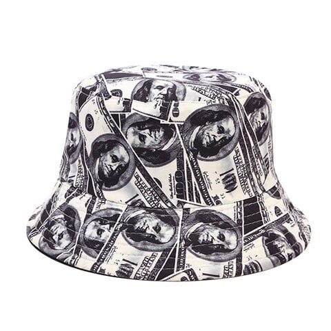 Nouveau Chapeau Bob à Imprimé Dollar Mode Urbaine pour Hommes, Chapeaux Bob Réversibles à Deux Côtés, Chapeau de Pêcheur, Gorros de Plein Air, Pescador, Casquette Hip-Hop