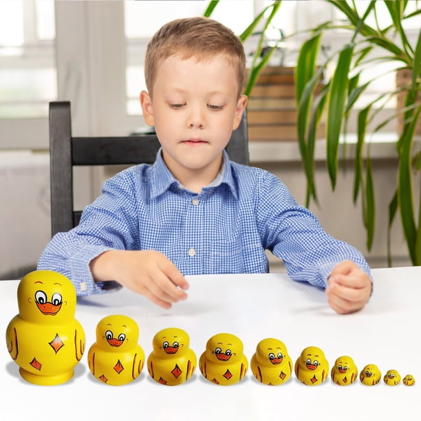 Poupées Russes Matryoshka En Bois Non Peint – 5 Pièces – Kit De Peinture DIY Pour Enfants Et Adultes