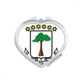thumbnail image 1 of Equatorial Guinea National Emblem Mirror Travel Magnification Portable Handheld Pocket Makeup, 1 of 3