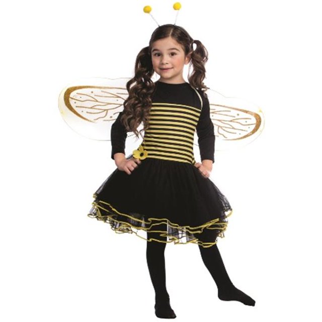 Bumblebee Dress Costume, Small - Age 4 to 6