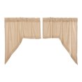 thumbnail image 1 of VHC Brands Ensemble de Rideaux de Coton Vintage, Tan (2 Panneaux), 1 of 3