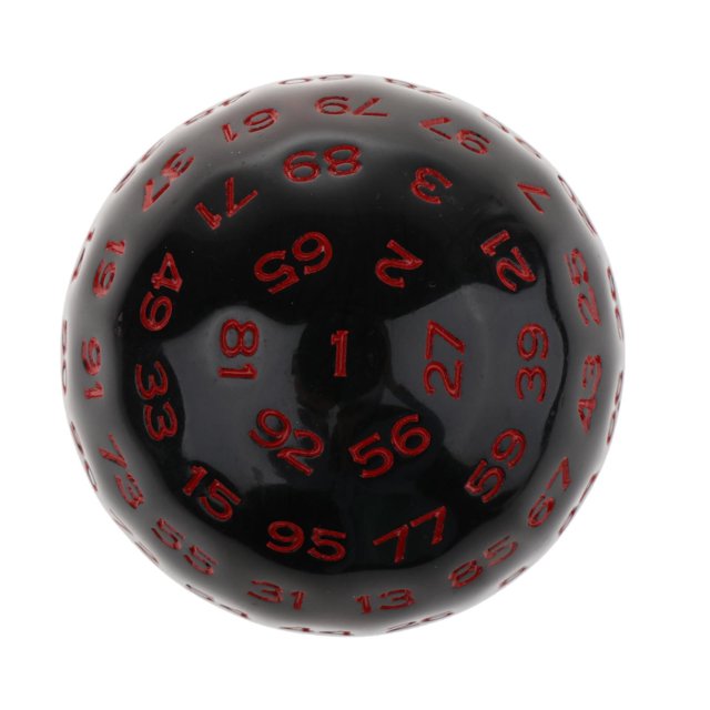 Milaget Multi Sided Acrylic Dices for Table Board Role Playing Game Bar Red-1