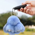 thumbnail image 3 of TopLLC Handmades Soft Bunny PomPom Charmss Bunny Car Key Chain Pendant Key Ring, 3 of 7