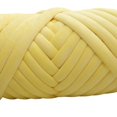 thumbnail image 4 of 1kg Velvet Chunky Yarn Arm Giant Yarn Knitting Rug Hand Knit Crocheting Sweaters Making Hand Knit Pet Bed Crocheting Yellow, 4 of 9