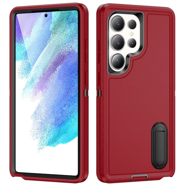 for Samsung Galaxy S25 Ultra 5G Case, Samsung S25 Ultra Phone Case with Built in Kickstand, Shockproof/Dustproof/Drop Proof Heavy Duty Military-Grade Rugged Protective Cover for Samsung S25 Ultra 5G