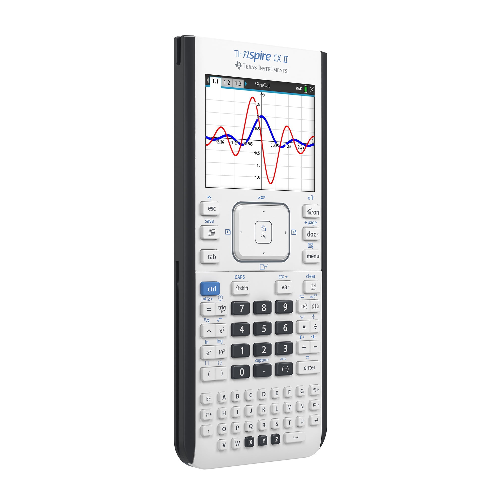 Texas Instruments TI-Nspire CX II graphing calculator, White