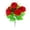 Red, variant on Feltree Rose Simulation Flower Bundle with 6 Realistic Blooms - Silk Floral Decor for Dining Table/Living Room, Wedding Centerpiece & Mother's Day Gift with Flexible Stems