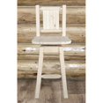 thumbnail image 1 of Homestead Comptoir Hauteur Tabouret avec Dos & Pivot avec Laser Gravé Wapiti Conception, 1 of 1