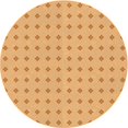thumbnail image 1 of Ahgly Tapis de Zone Carré Orange Transitionnel Lavable en Machine, 3 Pieds Carré, 1 of 7