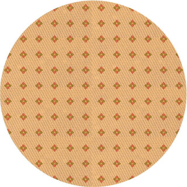 Ahgly Tapis de Zone Carré Orange Transitionnel Lavable en Machine, 3 Pieds Carré