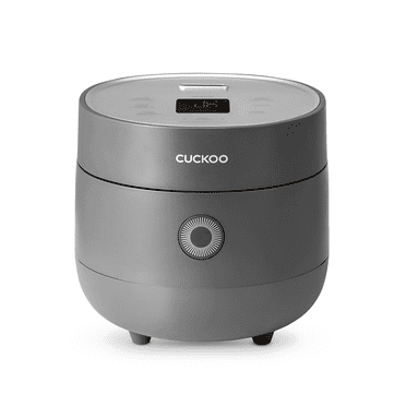 CUCKOO CR-0375FG Cuiseur et Réchaud à Riz Micom 3 Tasses (Non Cuit) / 6 Tasses (Cuit) avec Casserole Intérieure Antiadhésive, 10 Modes de Menu, Écran LCD, Technologie à Logique Floue, Nettoyage Automatique (Gris)
