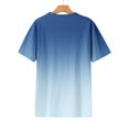 thumbnail image 4 of Timegard Hauts Grande Taille pour Femmes Couleur Dégradée Manches Courtes Col Rond Chemisiers Décontractés Confortables T-Shirts, 4 of 5