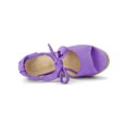 thumbnail image 4 of BLISSFUL STEP Sandales Espadrilles pour Femmes à Lacets avec Bride à la Cheville Violet (Taille 7), 4 of 7