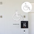 thumbnail image 4 of Wheelchair Disabled Toilet Sign ABS Restroom Sign for Disabled People, 4 of 8