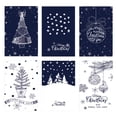 thumbnail image 2 of Dvkptbk Paper Greeting Cards 6 PCS Christmas Greeting Cards Gift Thank You Cards Set of 6 with Envelopes Holiday Cards Christmas Blessing Cards Thank You Cards Home Decoration, 2 of 6