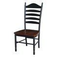 thumbnail image 1 of International Concepts Chaise Haute en Ébène Vieilli (Lot de 2), 1 of 3