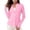 #0454-Pink, variant on Ailaofu Women's Shirts Long Sleeve 1/4 Zip Sun Protection Quick Dry Workout Hiking Athletic Shirts Rash Guard