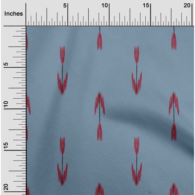 oneOone Polyester Tissu Lycra Flèche Ikat Décor Tissu Imprimé BTY 56 Pouces de Large