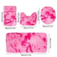 thumbnail image 3 of Mixed Colors Bath Mats 4 Set Bathroom Rugs for 4 Pcs Toilet Mats Universal Soft Comfortable Water Absorption Non-Slip Thick Machine Washable Easy Dry Dark Color Door Mat Indoor Entrance, 3 of 7