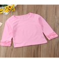 thumbnail image 3 of Baby Girl Long Sleeve T-shirt Crew Neck Cotton Ruffle Tops, 3 of 5