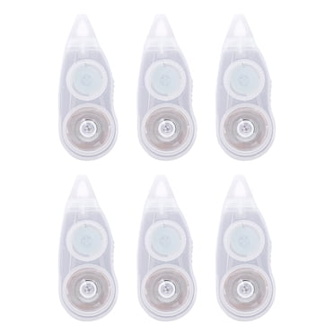 KAKOWELY 6Pcs Students White Out Correction Tape Practical Correction Tape Portable White Out Tape,2.36"X0.98"X0.39"