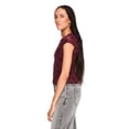 thumbnail image 4 of No Boundaries Women's Flocked Mesh Top, 4 of 6