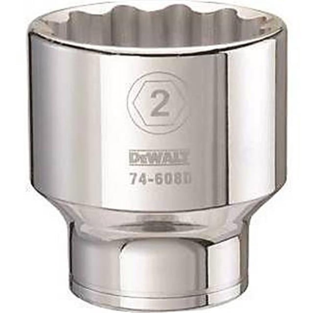 Stanley Tools 7516552 DWMT74608OSP SAE 0.75 Drive 12 Point Socket, 2 in.