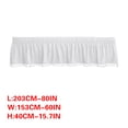 thumbnail image 3 of Solid Color Wraparound Elastic Bed Skirt Stretch Fabric Built-in Bed Apron Soft Comfortable Machine Washable Durable No Warp No Fade Easy Maintenance Multiple Sizes Available Clutter Hiding, 3 of 9