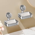 thumbnail image 4 of Plastic Storage Box,Suction Cup Wall Mounted Soap Box - No Punch Bathroom Soap Storage Rack for Household, 4 of 6