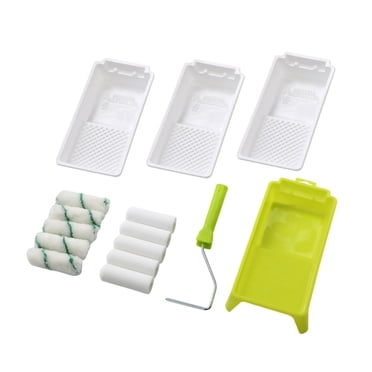 Lipstore Paint Roller with Frame, Tray, Liners Walls Painting Tool Paint Roller Kit for