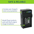 thumbnail image 4 of Wasabi Power DB-110 Batterie (Lot de 2) et Chargeur pour Ricoh GR III, WG-6, 4 of 5