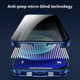 thumbnail image 4 of Anti-Peeping Case with Safety Locks for  11 Glass Case Double Sided Glass with Camera Lens Protector Aluminum Bumper Case 360 Full Body Privacy Screen Protector, 4 of 13