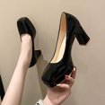 thumbnail image 4 of LSLJS Women's Plus-size Fashion Solid Color Waterproof Table Work Shoe Covers High Heel Shoes, 4 of 6