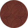 thumbnail image 1 of Ahgly Company Tapis d'Intérieur Lavable en Machine Carré Acajou Brun, 3 Pieds Carré, 1 of 7