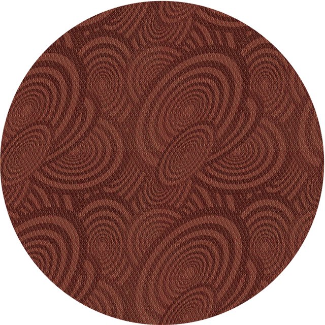 Ahgly Company Tapis d'Intérieur Lavable en Machine Carré Acajou Brun, 3 Pieds Carré