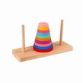 thumbnail image 2 of weibbin Wooden Hanno Tower Puzzle, Color Sorting Stacking Toy, Attention Enhancement Game for Family, 2 of 8