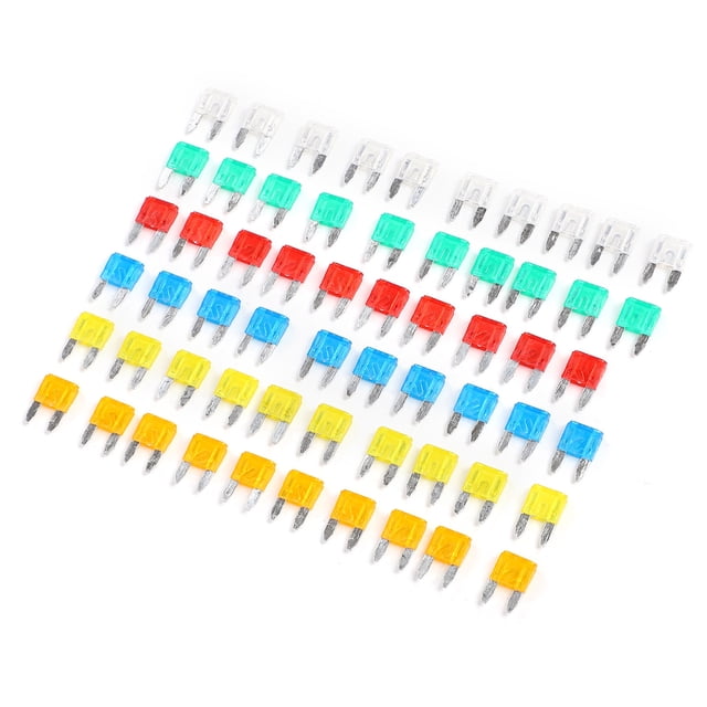 Gupbes Auto Fuses,Electrical Accessories,60Pcs Car Fuses Mini Palstic Silver Blade Type Car Interior Parts For Auto Protection