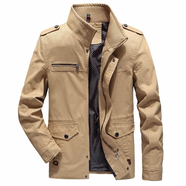 Qertyioot Jacket for Men Hooded Winter Fashion Long Sleeve Solid Zipper Coat