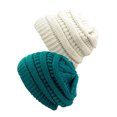 thumbnail image 1 of Tuque Tricotée pour Femmes (Lot de 2), Sarcelle/ivoire, 1 of 1