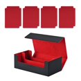 thumbnail image 4 of Bunblic Card Deck Box Can Holds 1200+ Cards Display Premium Sturdy Game Card Storage Black Red with Red, 4 of 8
