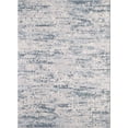 thumbnail image 4 of Tapis tissé crème et bleu Veruca, 4 of 7